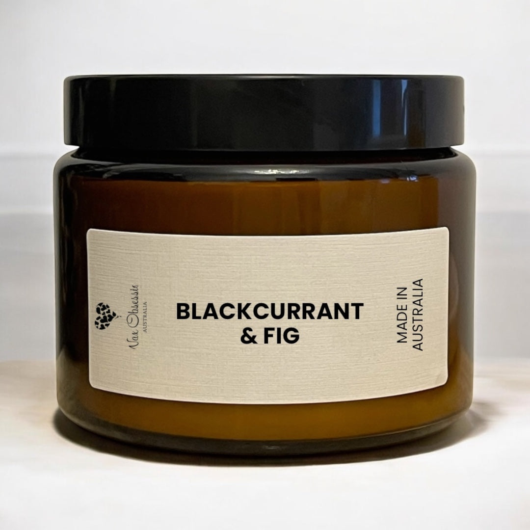 Fig & Cassis Candle – Triple Wick Soy Candle by Wax Obsession