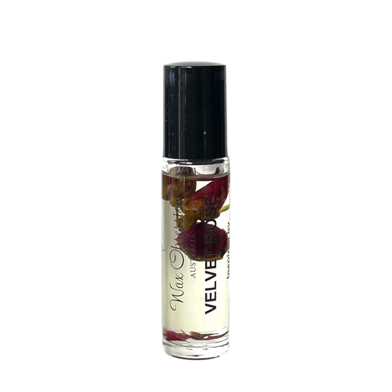 Velvet Rose Roll-On Perfume – Café Rose dupe by Wax Obsession, infused with real dried flowers
