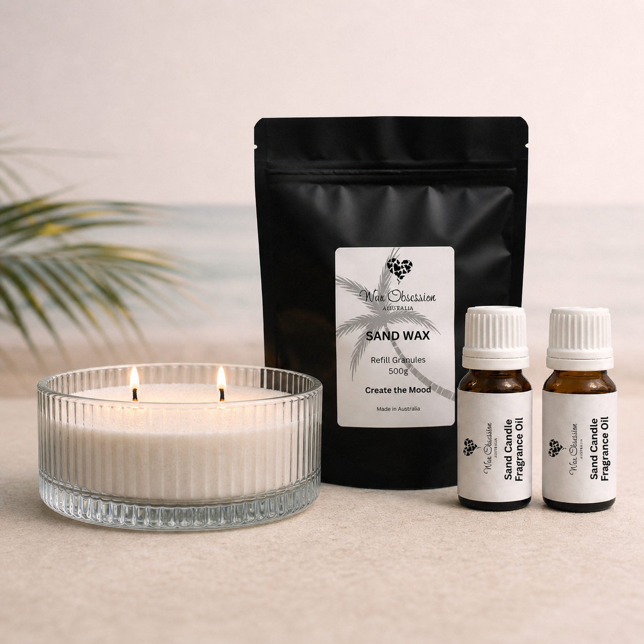 Sand Candle Starter Bundle | including fragrance oils