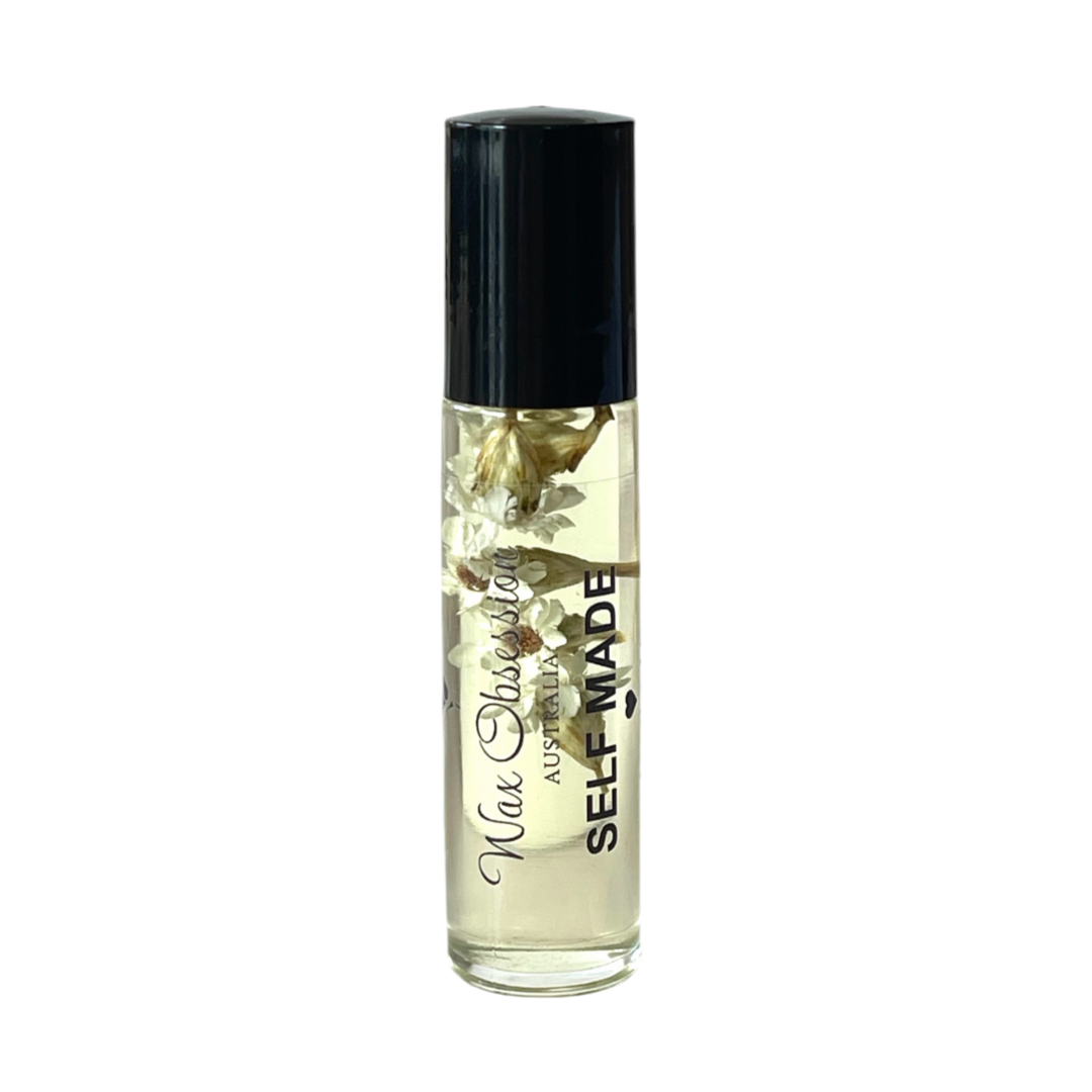 Self Made Roll-On Perfume – Lady Million dupe by Wax Obsession, infused with real dried flowers