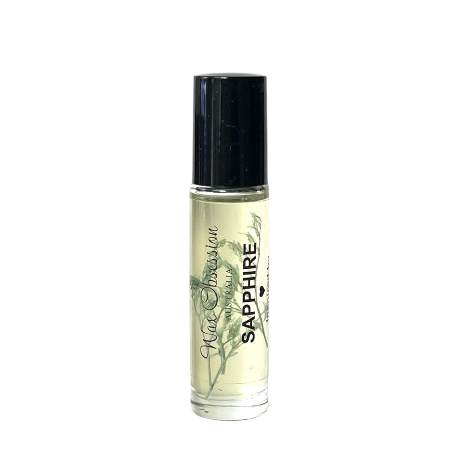 Sapphire Roll-On Perfume – Bleu de Chanel dupe by Wax Obsession, infused with real dried flowers