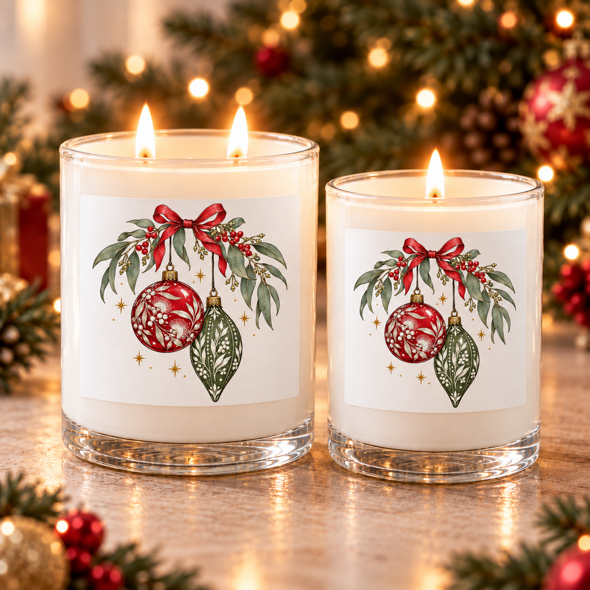 Christmas Baubles | Christmas Candle