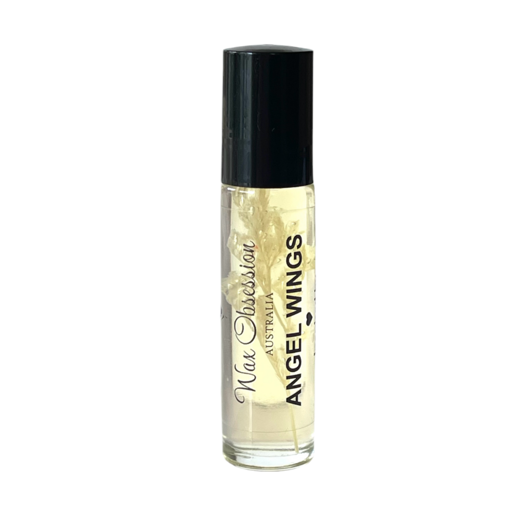 Angel Wings Roll-On Perfume – Angel by Thierry Mugler dupe by Wax Obsession, infused with real dried flowers