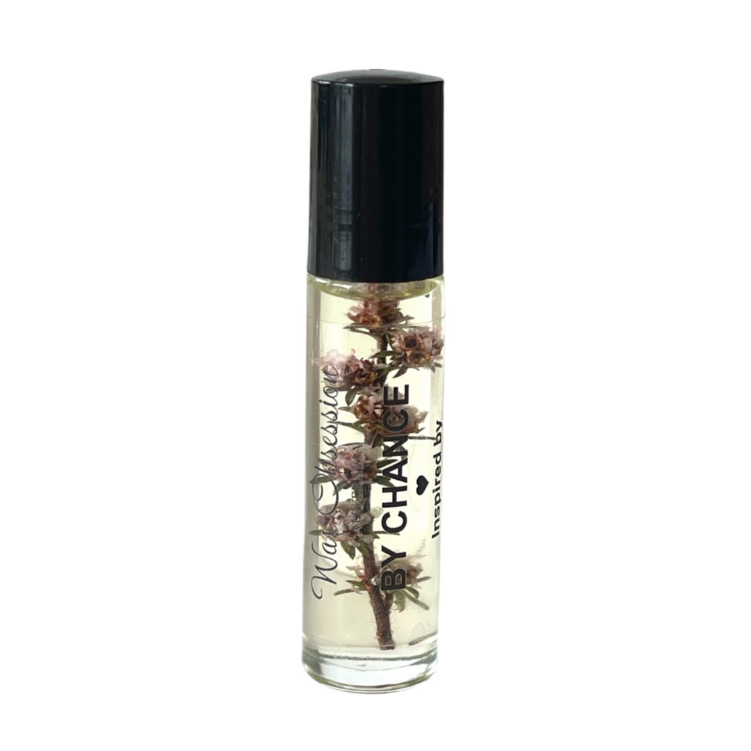 By Chance Roll-On Perfume – Chance by Chanel dupe by Wax Obsession, infused with real dried flowers