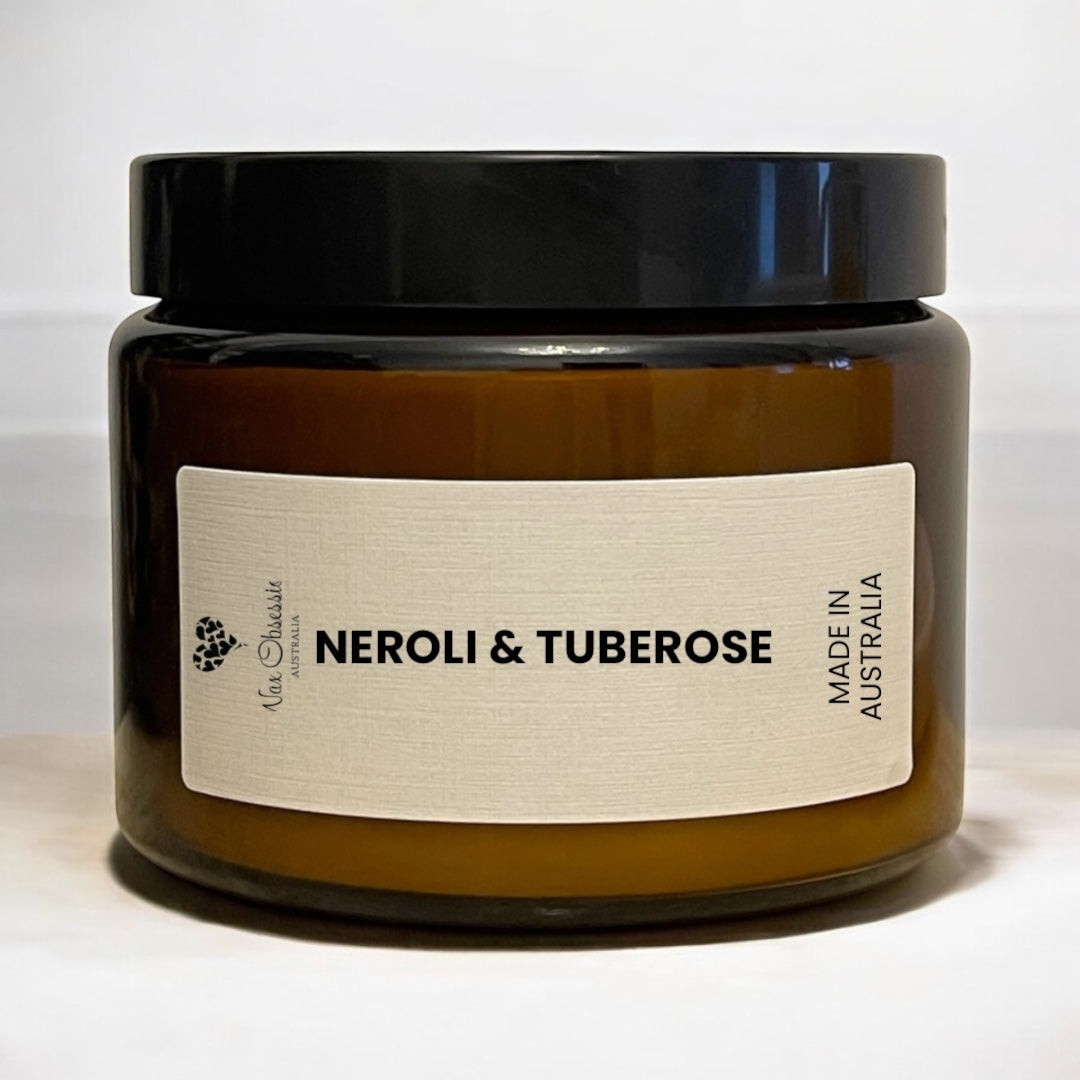 Neroli & Tuberose Candle – Triple Wick Soy Candle by Wax Obsession