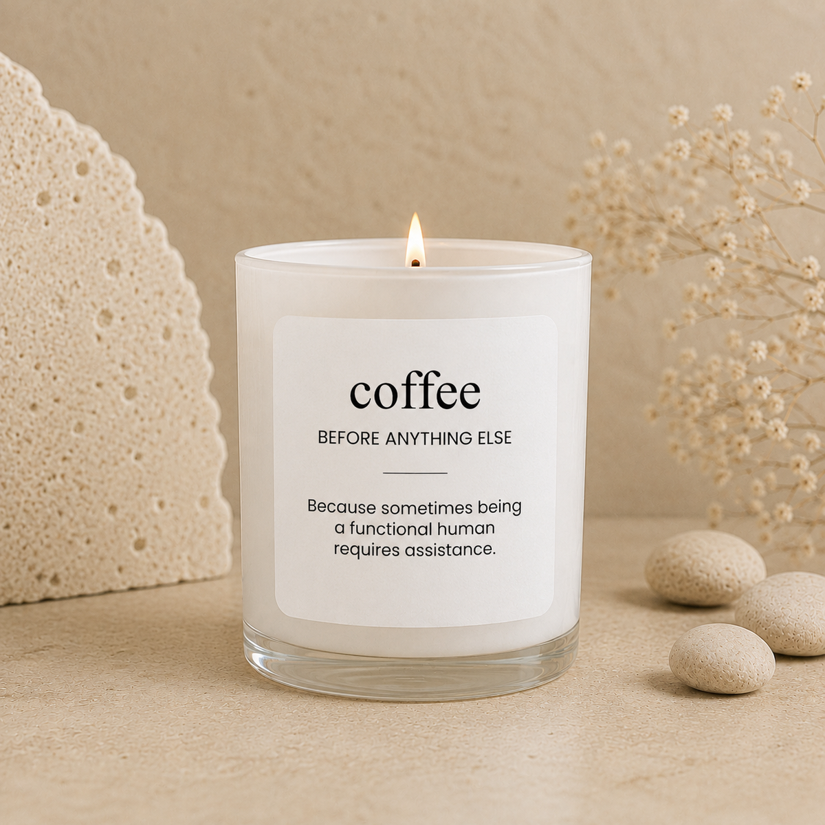 Coffee scented soy candle from the Wax Obsession Definition Collection