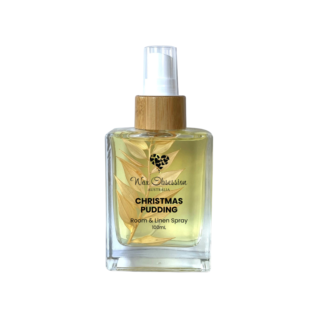 Christmas Pudding Room & Linen Spray by Wax Obsession