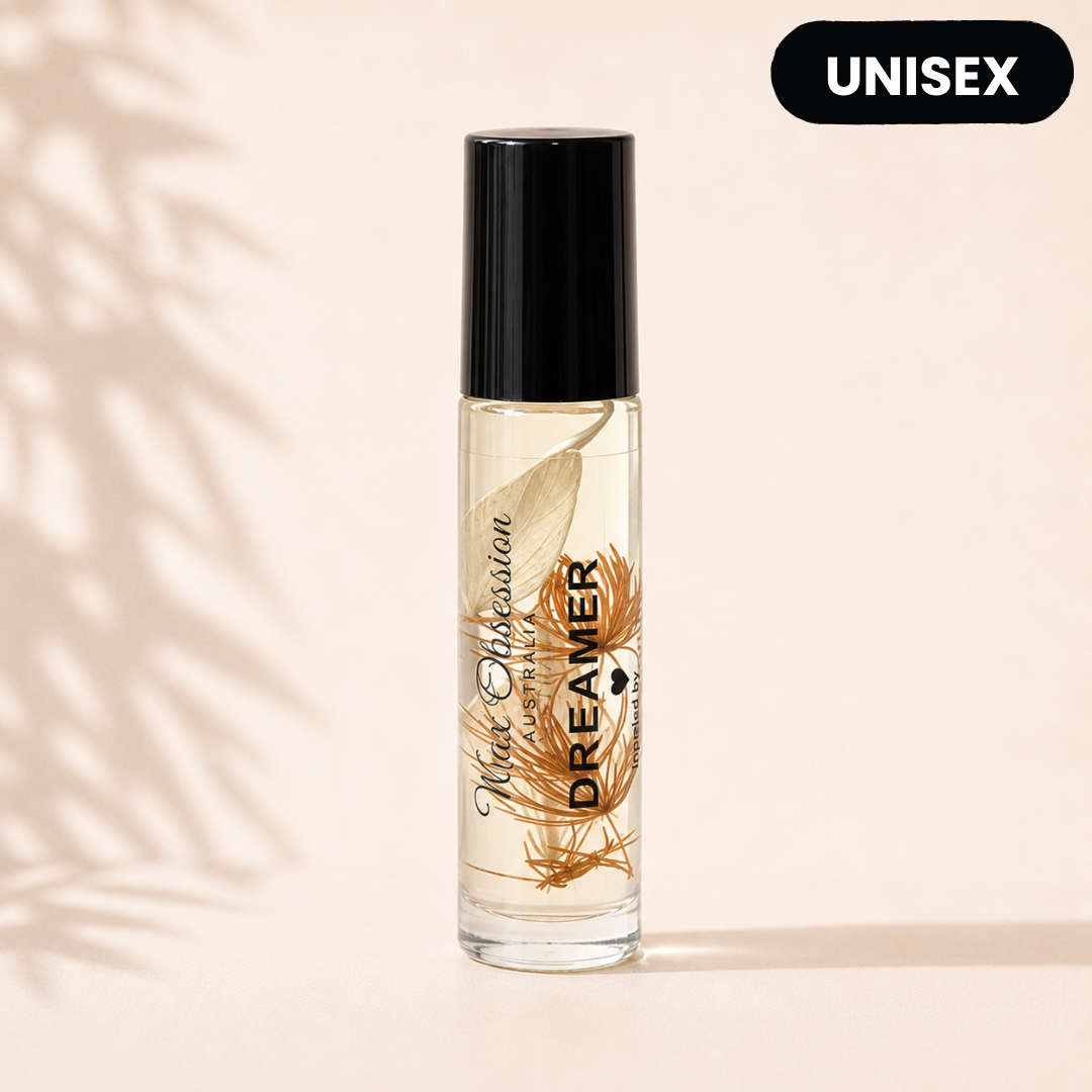 Dreamer roll-on perfume | a dupe of LeLabo's Santal 33 by Wax Obsession