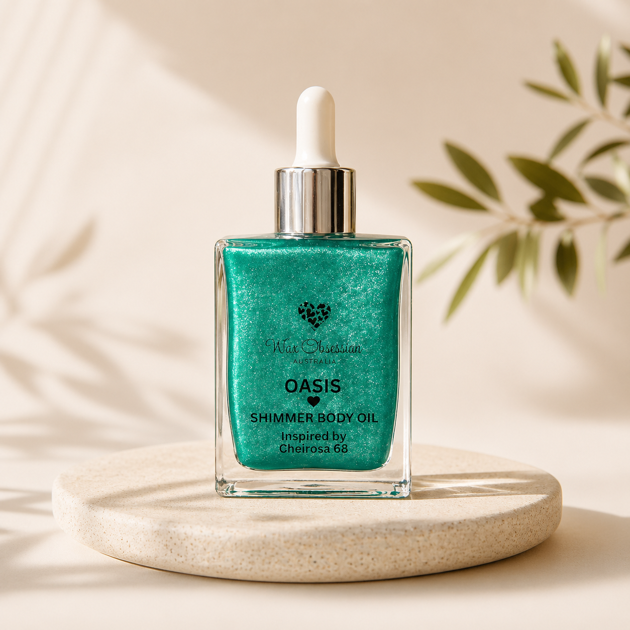 Oasis Shimmer Body Oil by Wax Obsession | Inspired by Cheirosa 68