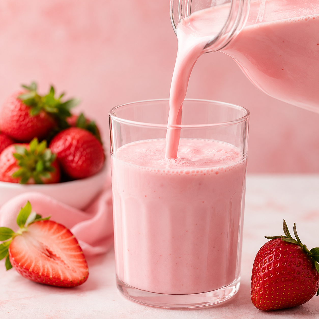 STRAWBERRY MILK SCENTED CANDLE