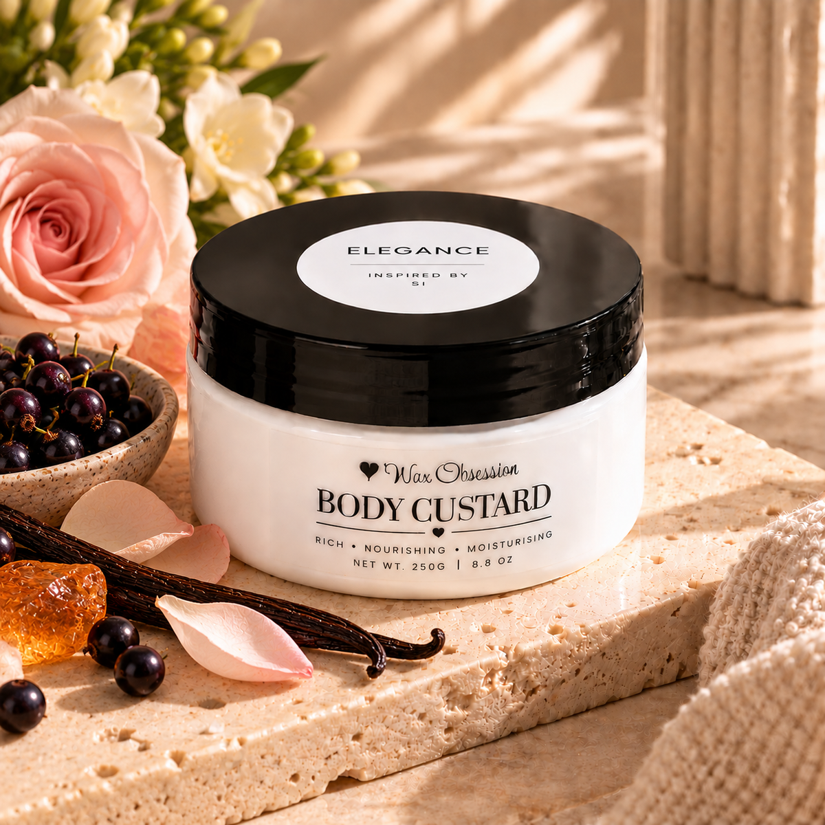 Elegance Body Custard by Wax Obsession | inspired by Giorgio Armani's Si