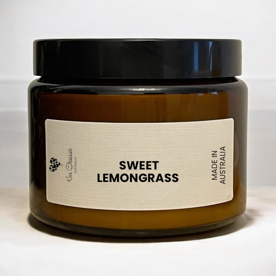 Sweet Lemongrass Candle – Triple Wick Soy Candle by Wax Obsession