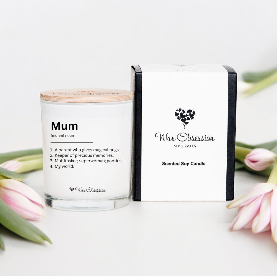 Quote Candle - Mum (noun)