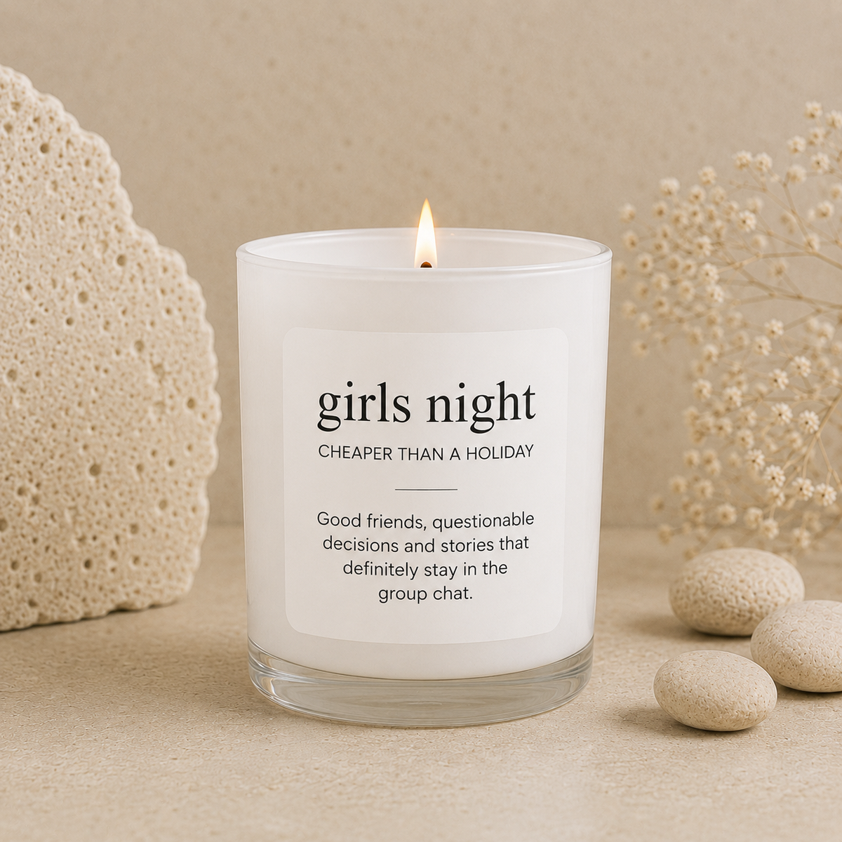 Girls' Night scented soy candle from the Wax Obsession Definition Collection