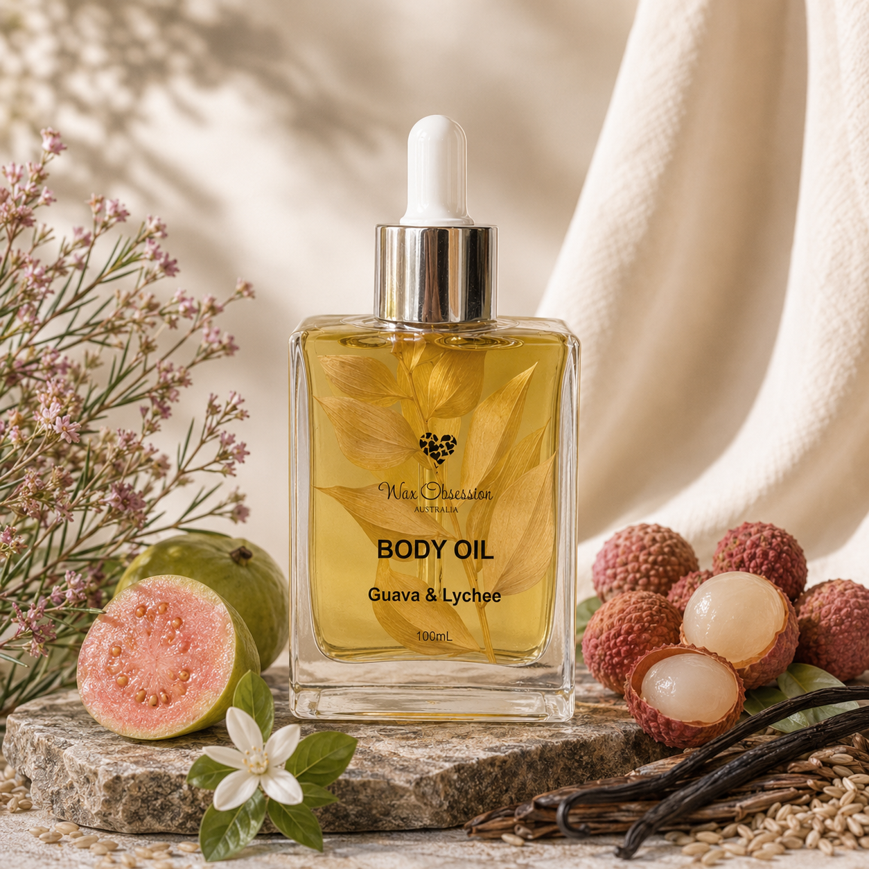 Guava & Lychee Body Oil | Wax Obsession