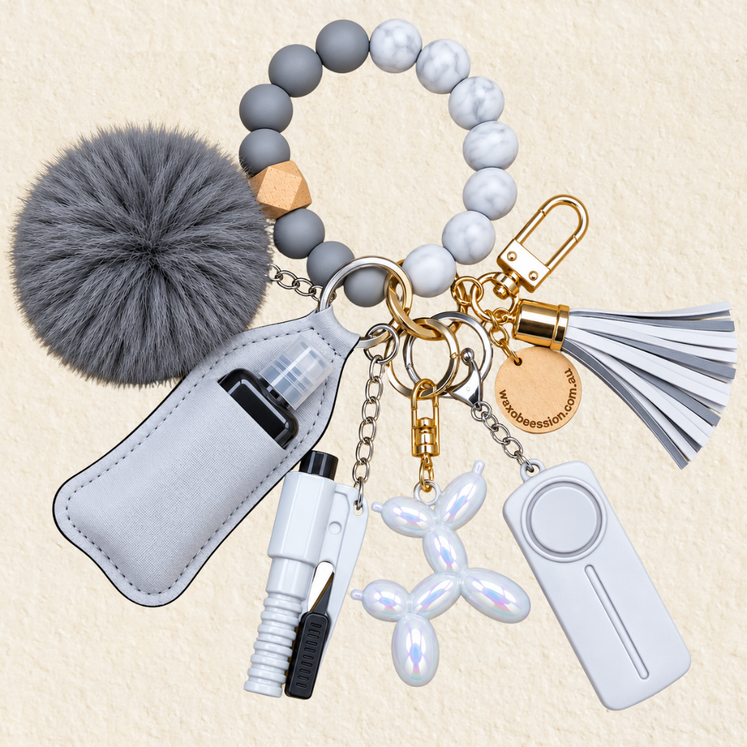Women's Safety Key Chain & Bag Charm | designed by Wax Obsession