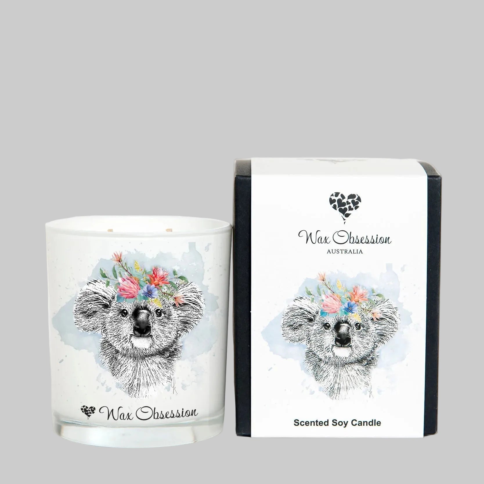 australian wildlife koala candle by wax obsession