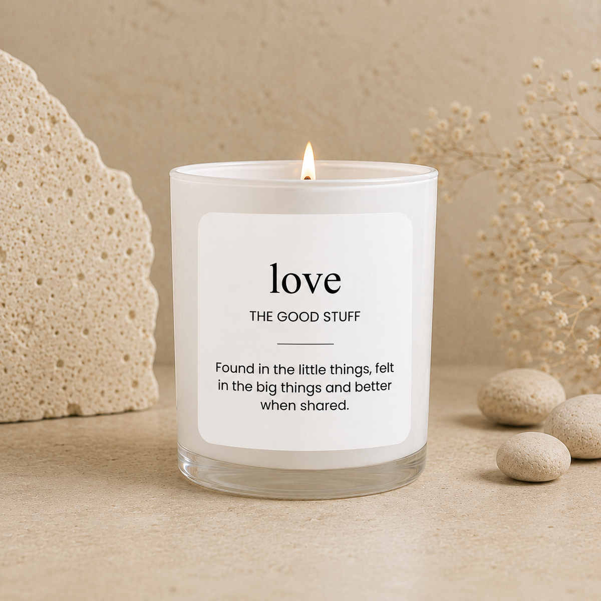 Love scented soy candle from the Wax Obsession Definition Collection | Sentimental Gift Idea