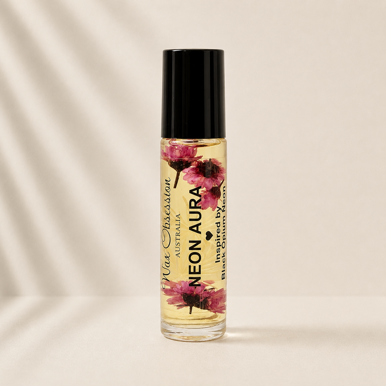 NEON AURA ROLL-ON PERFUME BY WAX OBSESSION | INSPIRED BY YSL BLACK OPIUM NEON