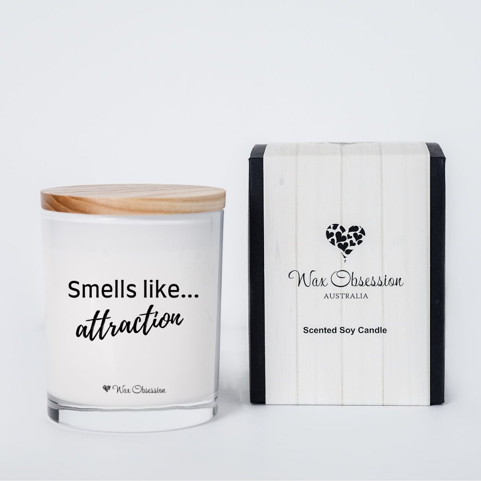 Smells Like Attraction | Valentine's Day Quote Candle by Wax Obsession