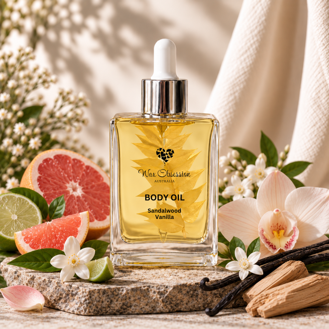 Sandalwood Vanilla Body Oil | by Wax Obsession