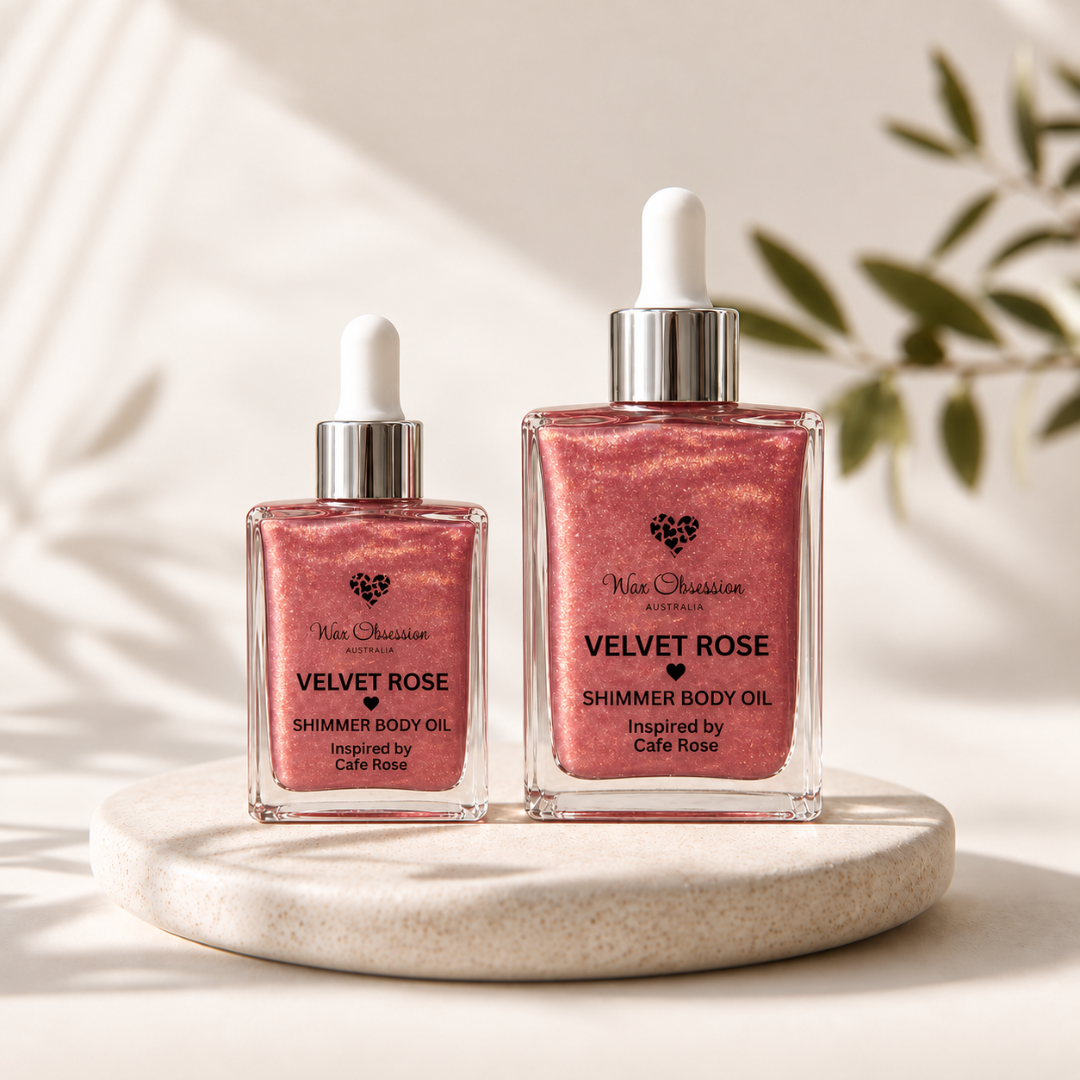 Velvet Crush Shimmer Body Oil by Wax Obsession | inspired by Tom Ford's Cafe Rose