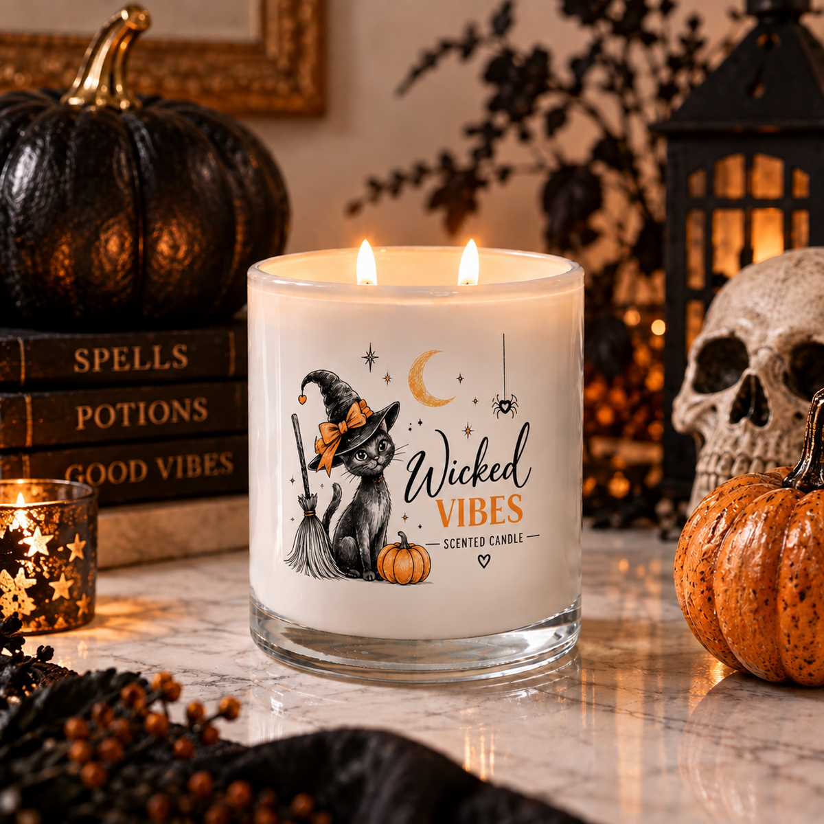 Wicked Vibes Halloween Candle by Wax Obsession | Spiced Pumpkin