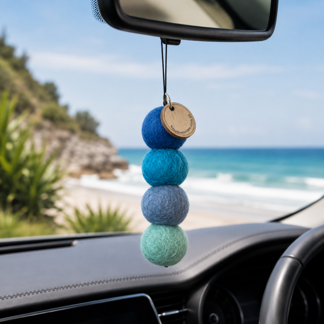 BY THE SEA WOOL FELT BALLS | CAR FRAGRANCE
