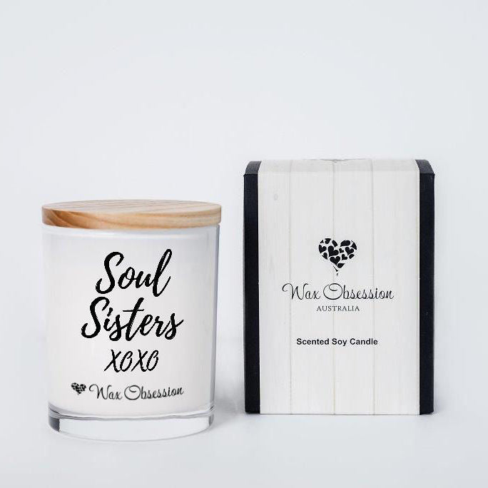 Soul Sisters Quote Candle by Wax Obsession