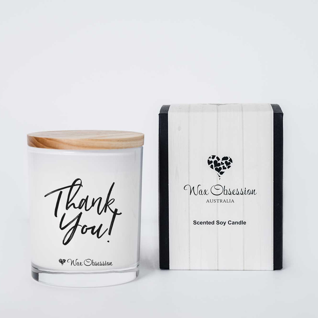 Thank You Quote Candle by Wax Obsession
