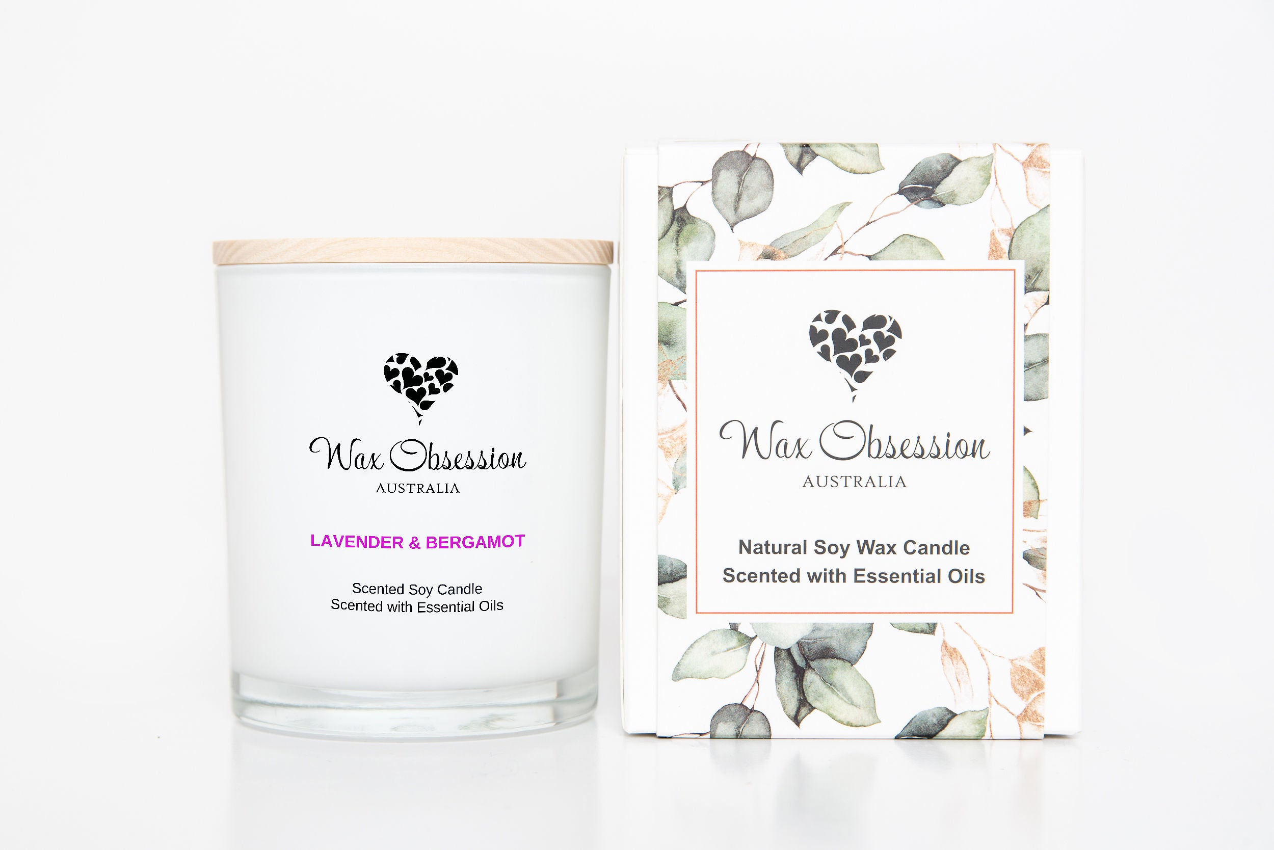Lavender & Bergamot Essential Oil Candle