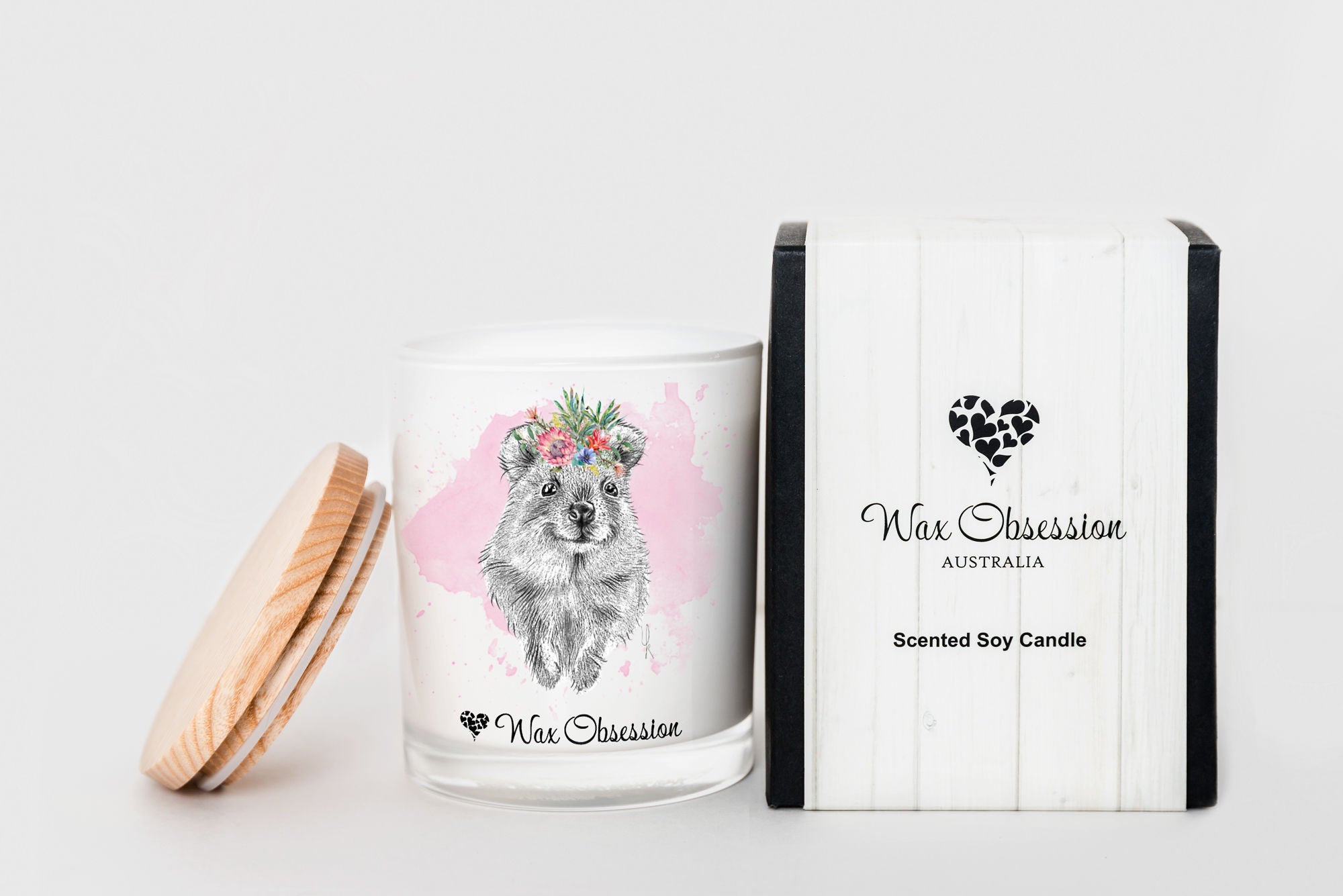 Wildlife Candle - Quokka...Champagne & Strawberries