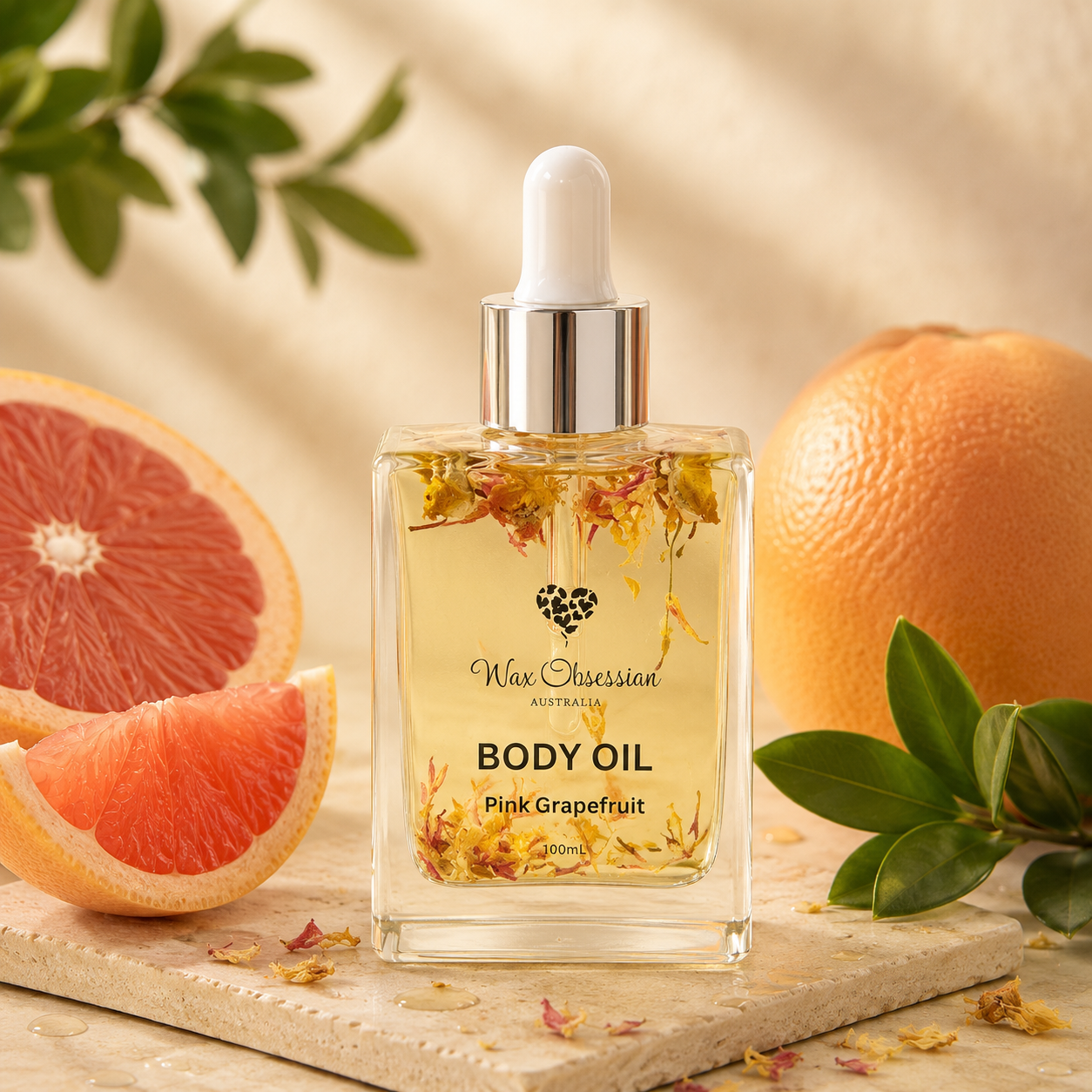 Pink Grapefruit Essential Oil Body Oil | Wax Obsession