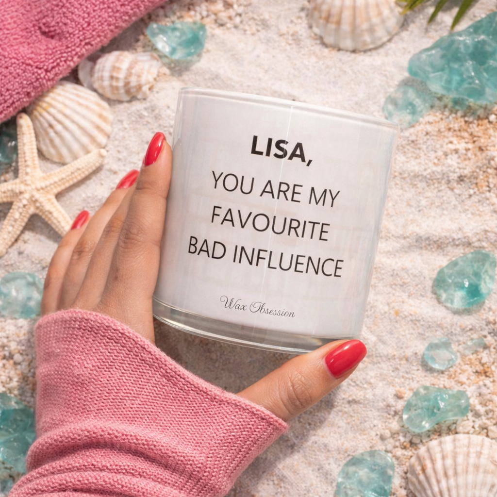 Create Your Own Custom Candle with Personalised Label