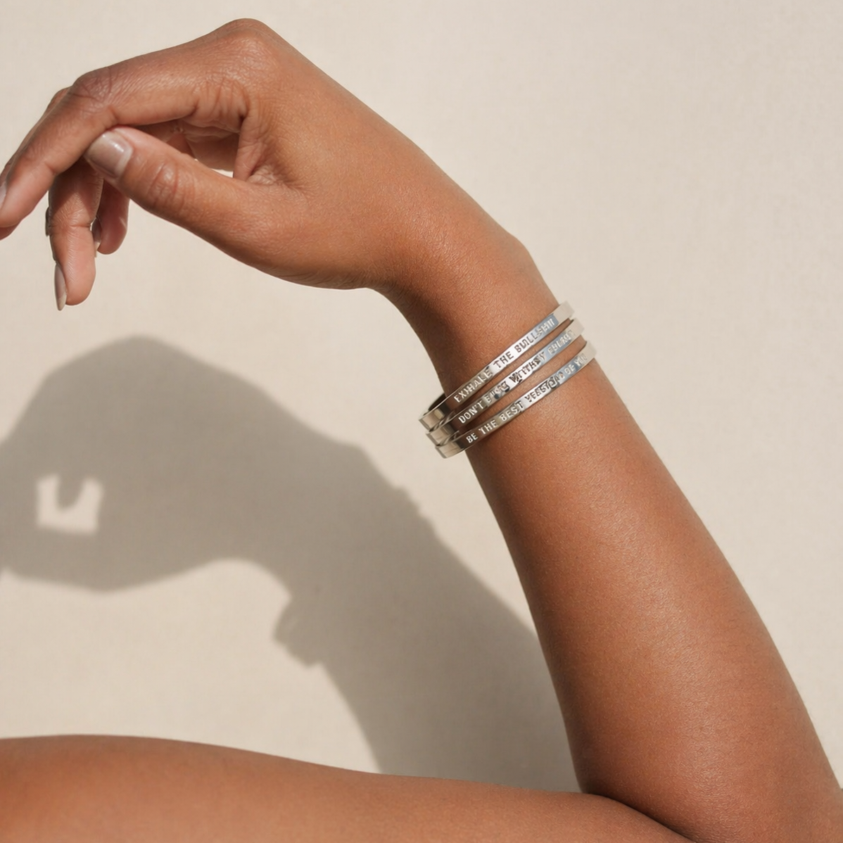 I Am Stronger Than The Storm | Quote Bangle