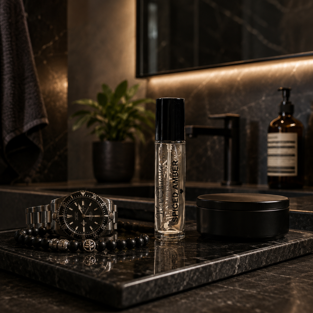 SPICED AMBER ROLL-ON PERFUME | INSPIRED BY GIORGIO ARMANI STRONGER WITH YOU INTENSELY