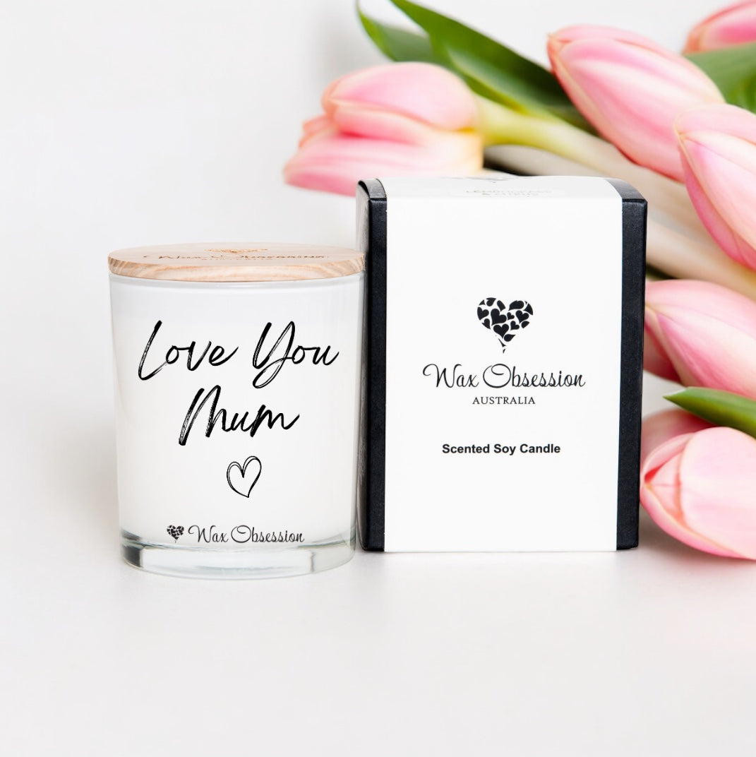 Quote Candle - Love you Mum