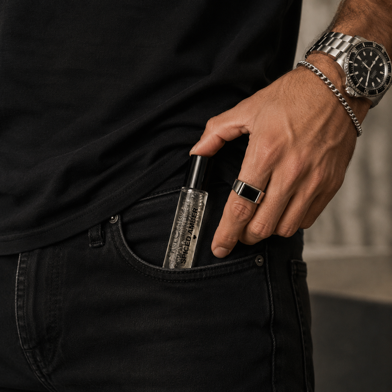 SPICED AMBER ROLL-ON PERFUME | INSPIRED BY GIORGIO ARMANI STRONGER WITH YOU INTENSELY