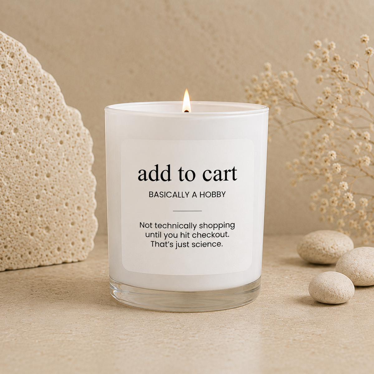 Add To Cart | funny scented soy candle from the Wax Obsession Definition Collection