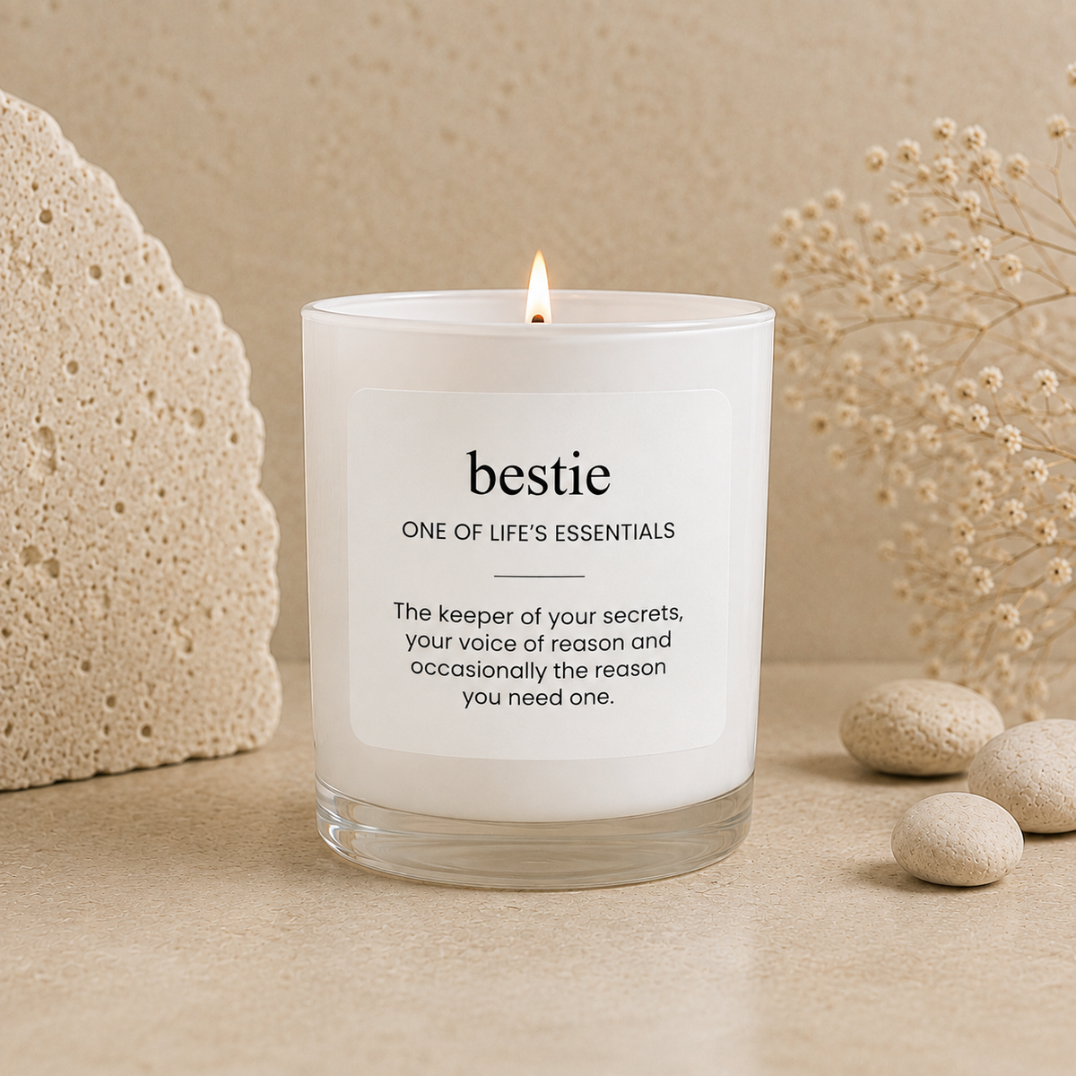 Bestie scented soy candle from the Wax Obsession Definition Collection | candles with meaning