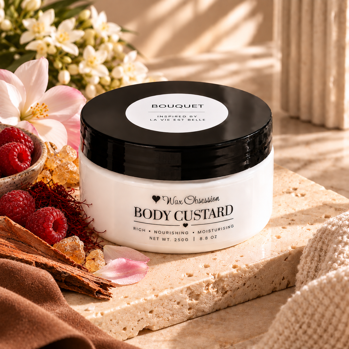 Bouquet Body Custard by Wax Obsession | inspired by Lancome's La Vie Est Belle