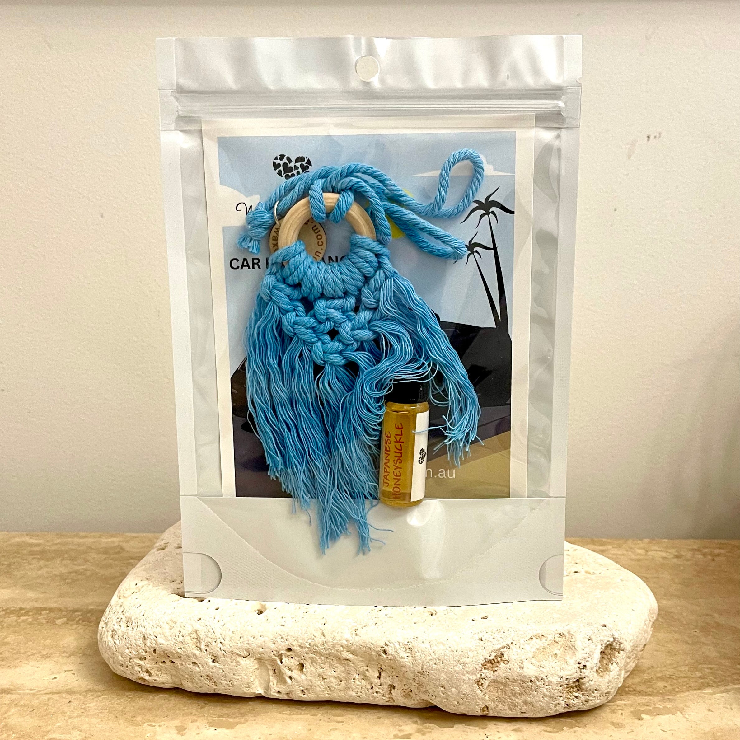 Car Fragrance - Blue Macrame