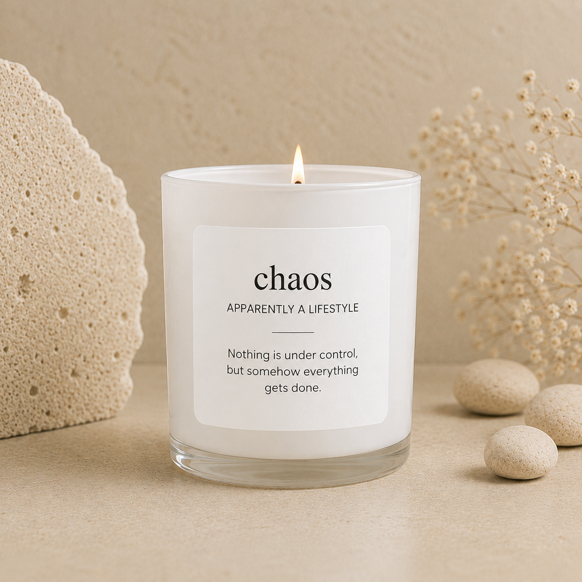 Chaos Definition Candle by Wax Obsession | Funny Gift Ideas