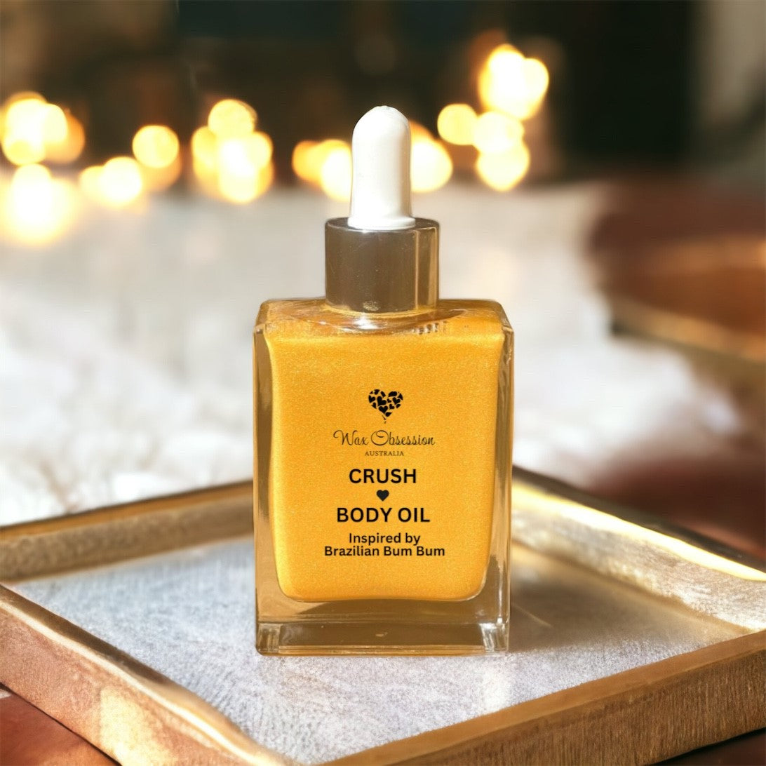 BODY OIL - CRUSH with Gold Shimmer (inspired by Brazilian Bum Bum)