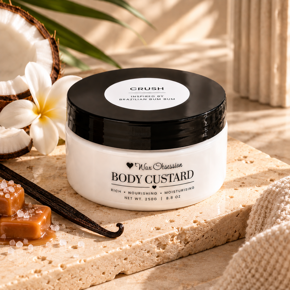 Crush Body Custard by Wax Obsession | inspired by Sol de Janeiro's Brazilian Bum Bum