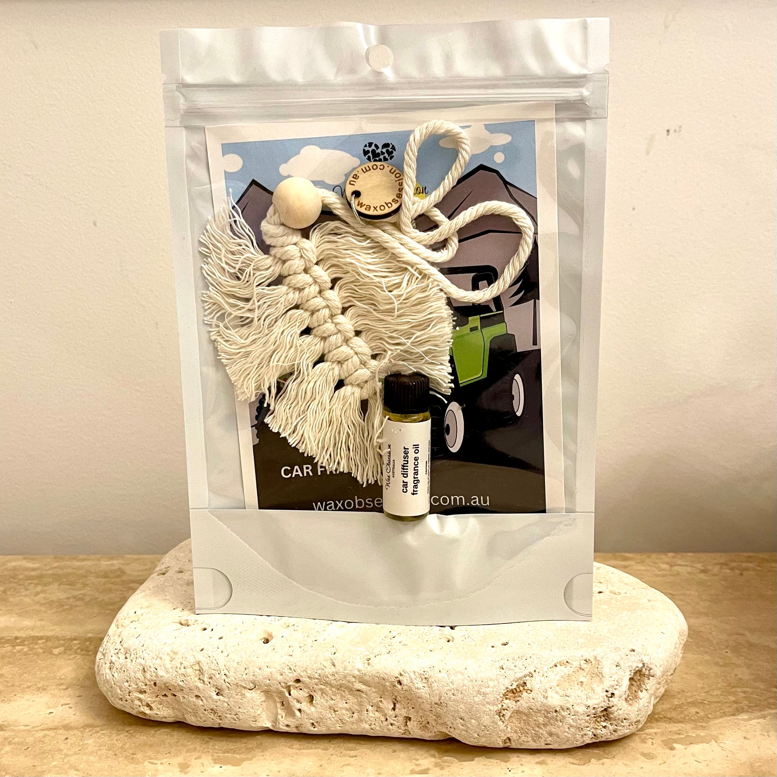 Car Fragrance - Natural Macrame