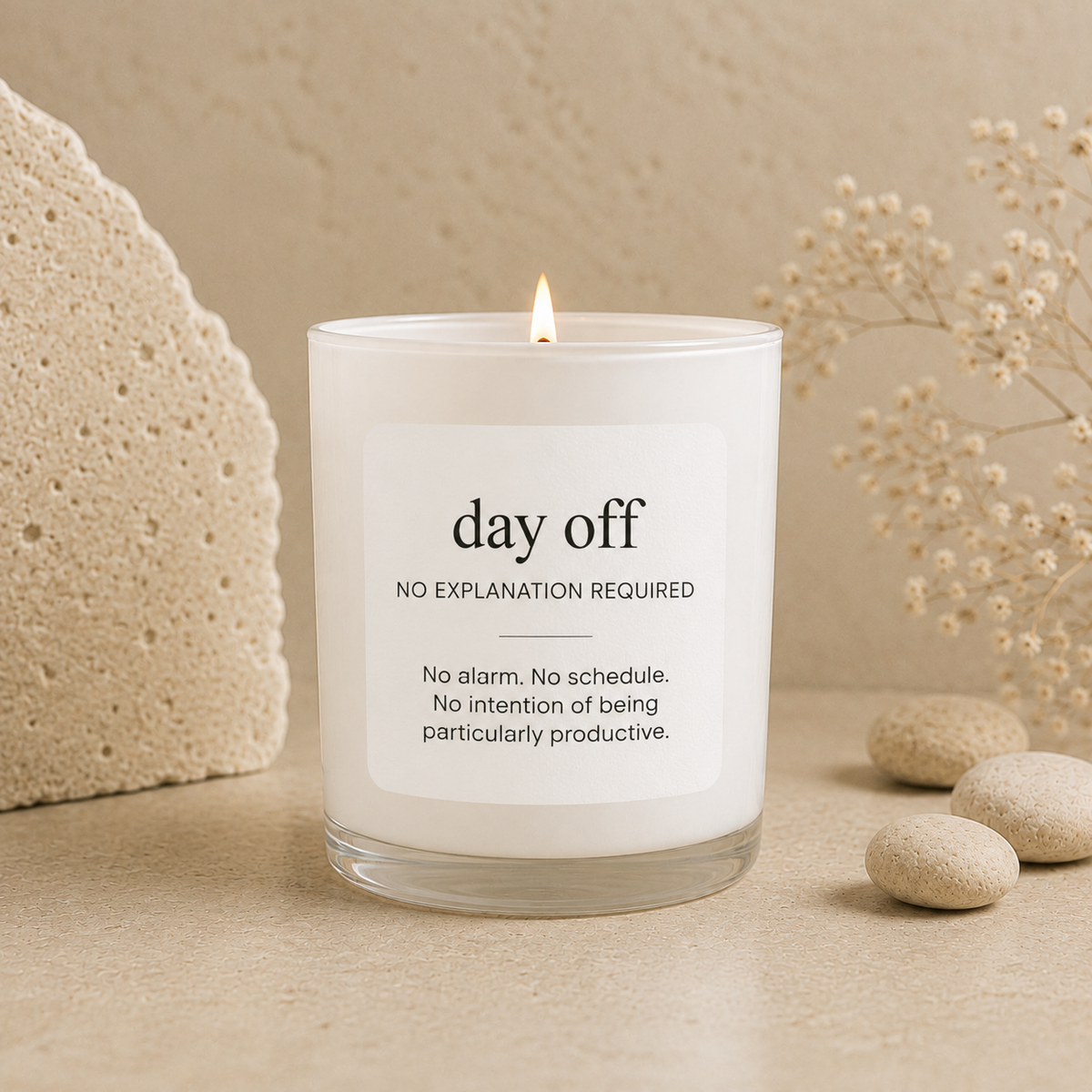 Day Off scented soy candle from the Wax Obsession Definition Collection