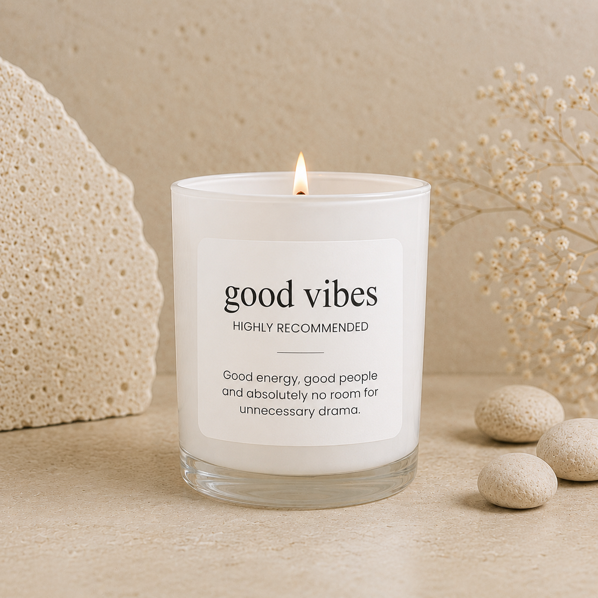 Good Vibes scented soy candle from the Wax Obsession Definition Collection