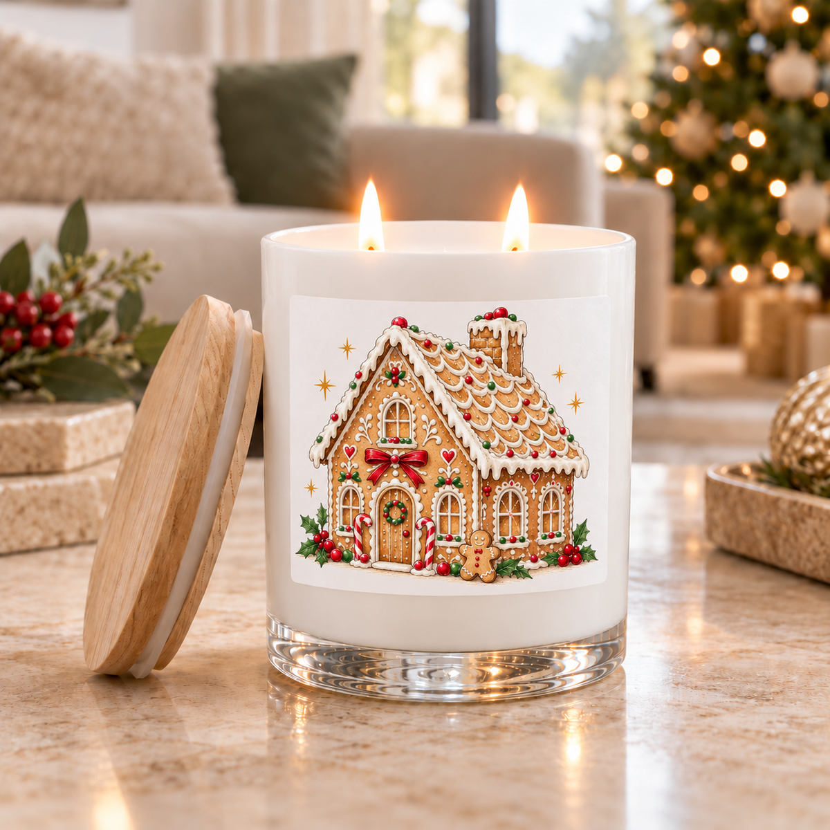 Gingerbread scented soy candle by Wax Obsession | Christmas candles hand poured in Australia