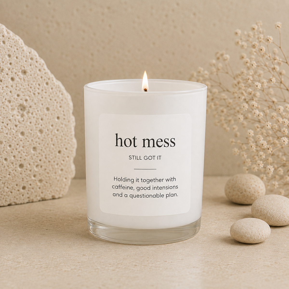 Hot Mess scented soy candle from the Wax Obsession Definition Collection | Funny Scented Gifts